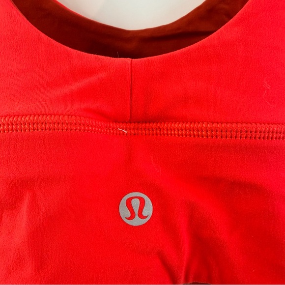 Women's Lululemon Reversible Red Orange Sports Bra - Picture 7 of 7